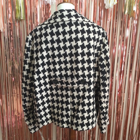 Nine West Black & Cream Houndstooth Blazer - Picture 2 of 4